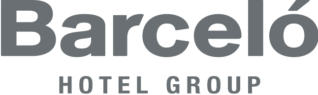 Barceló Hotel Group logo text in bold and uppercase.