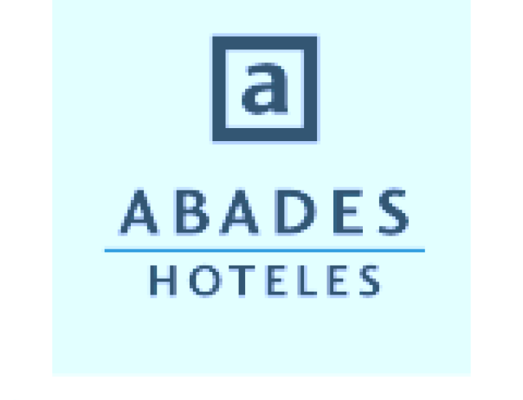 Abades Hoteles logo with a lowercase 'a' inside a square above the company name.