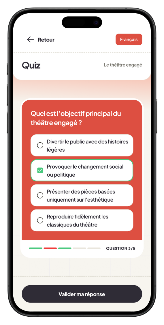 Quiz sur le programme
