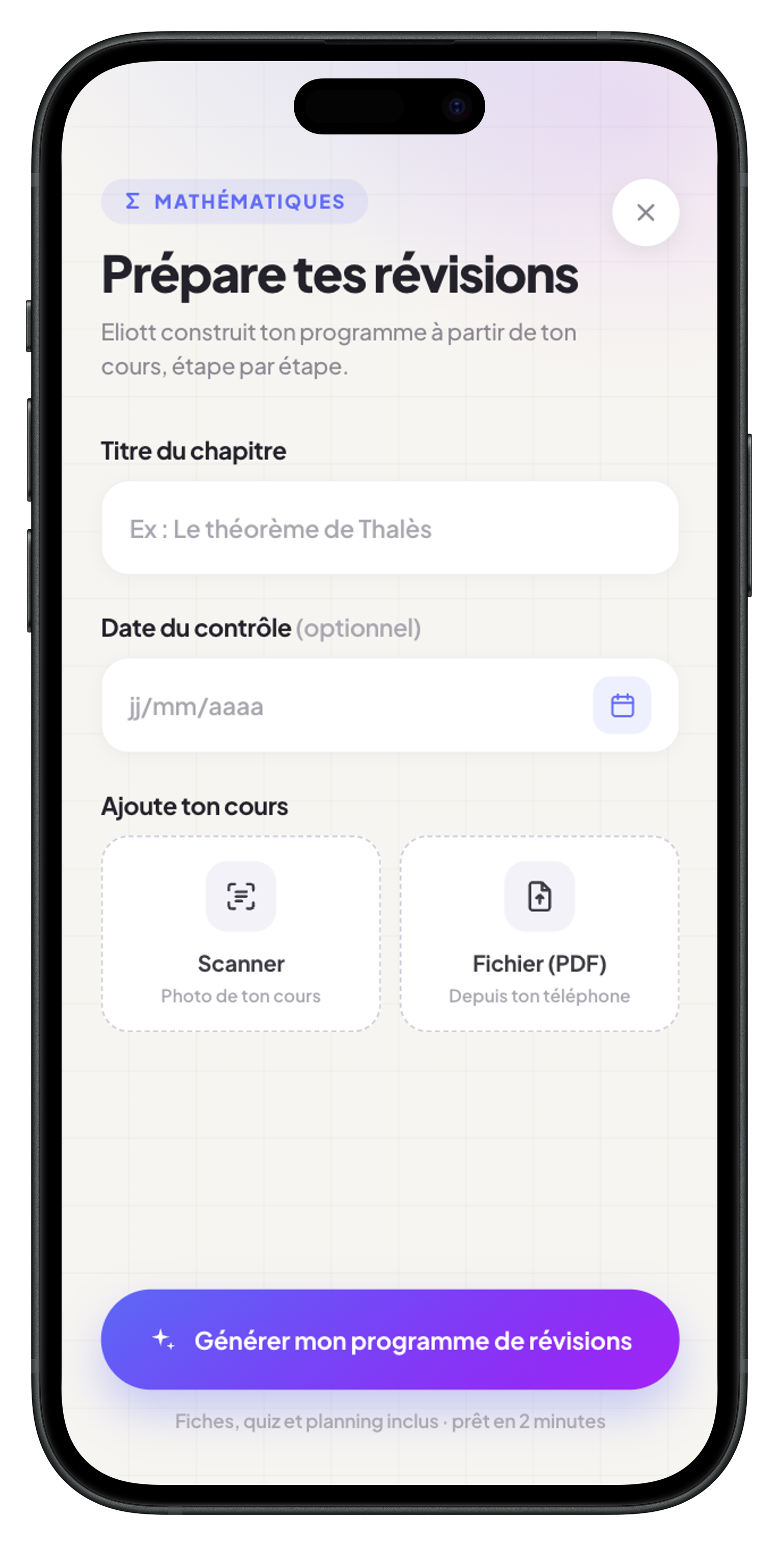 Préparer ses révisions avant un contrôle