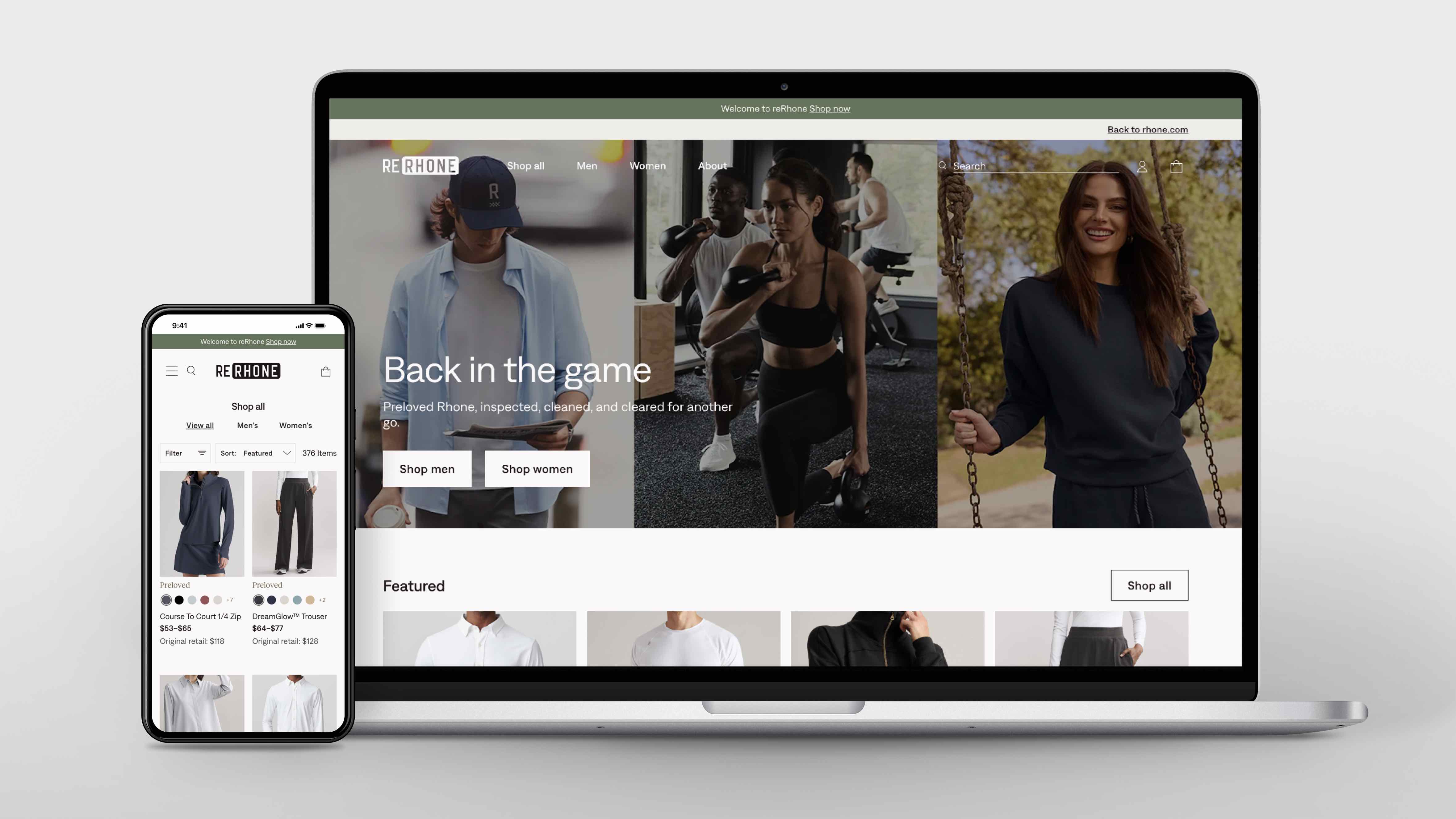 Rhone Debuts Resale Site Built on Customer Returns