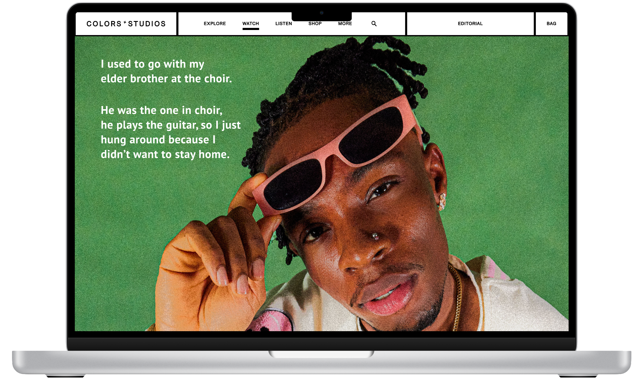 joeboy with green background
