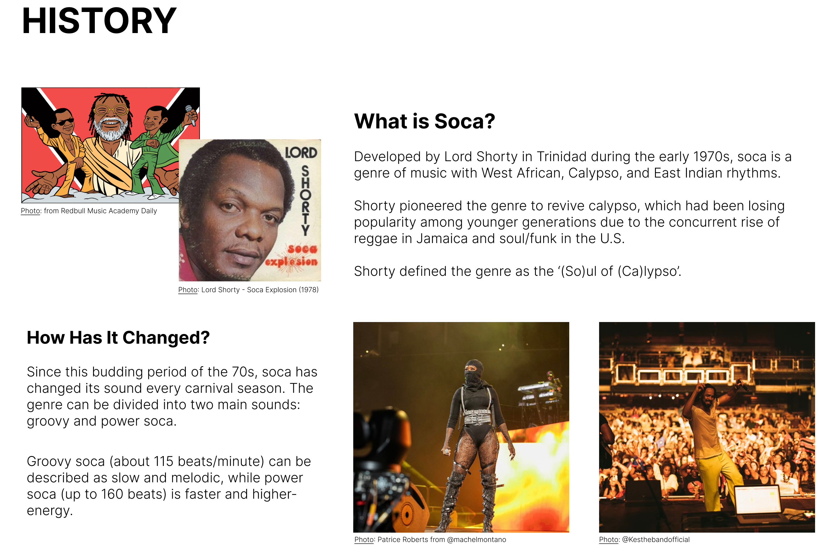history of soca page