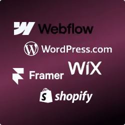 Vergleich Webdesign Plattformen: Webflow, Framer, WordPress, Wix, Shopify