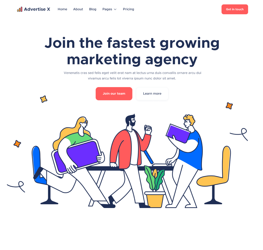 Job Advertise - Advertise X Webflow Template