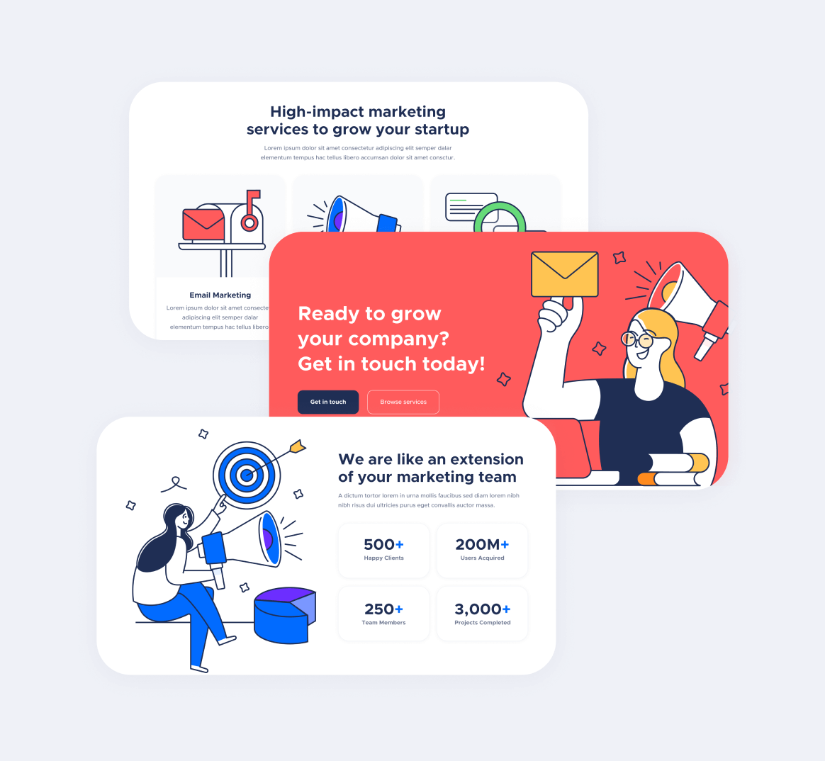 Sections - Advertise X Webflow Template
