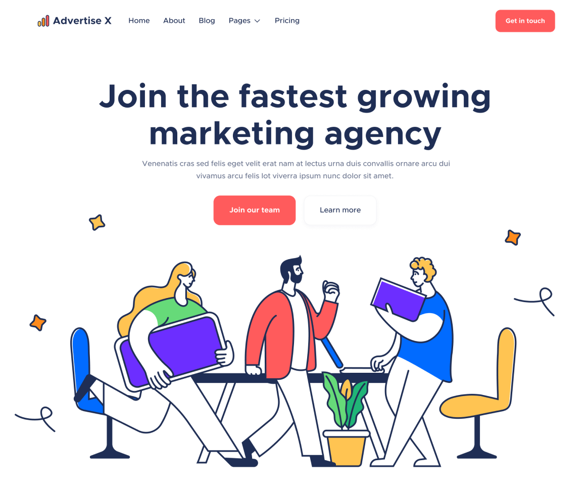 Jobs - Advertise X Webflow Template