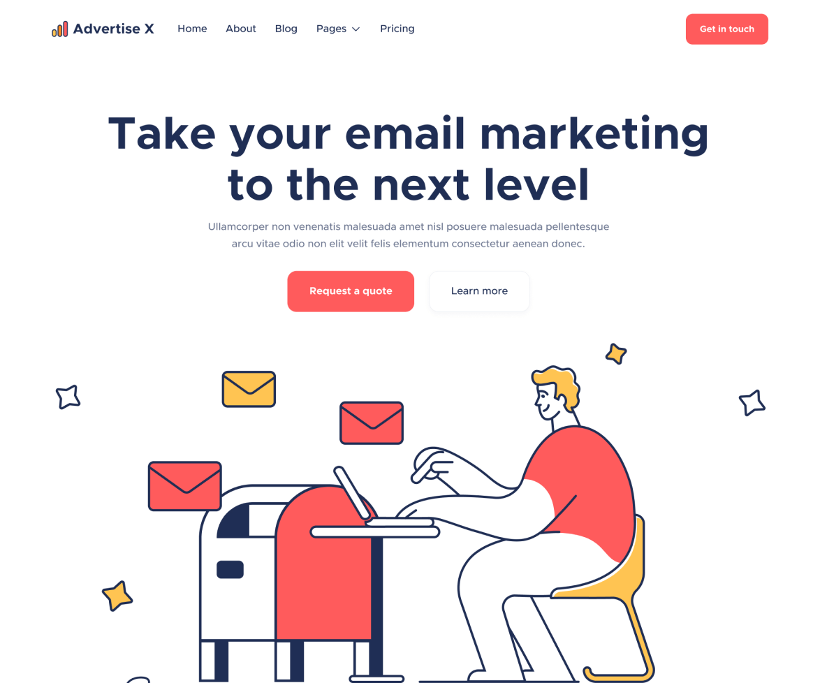 Service Single - Advertise X Webflow Template