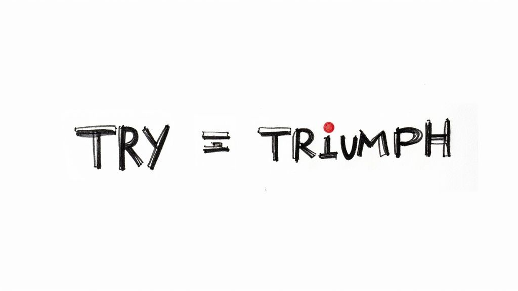 The difference between try and triumph is just a little 'umph'