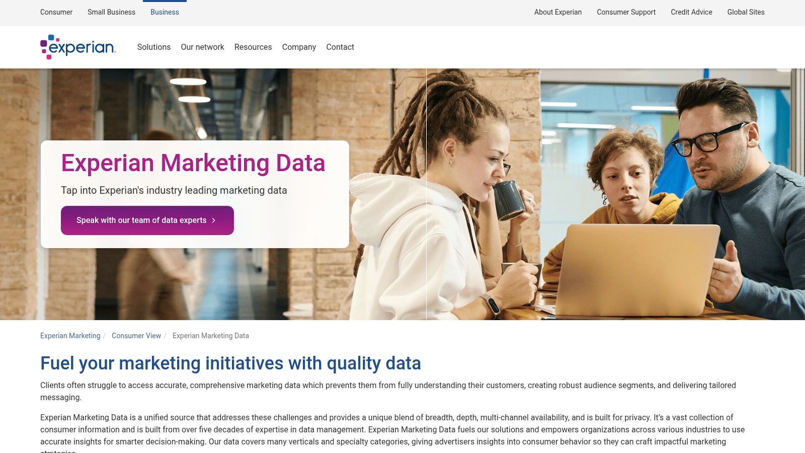 Experian Marketing Data