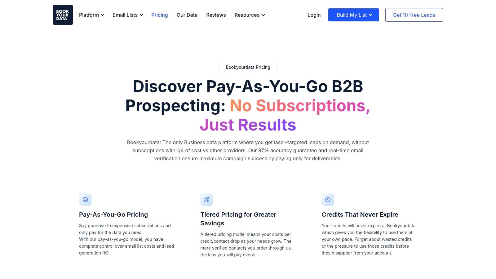 BookYourData