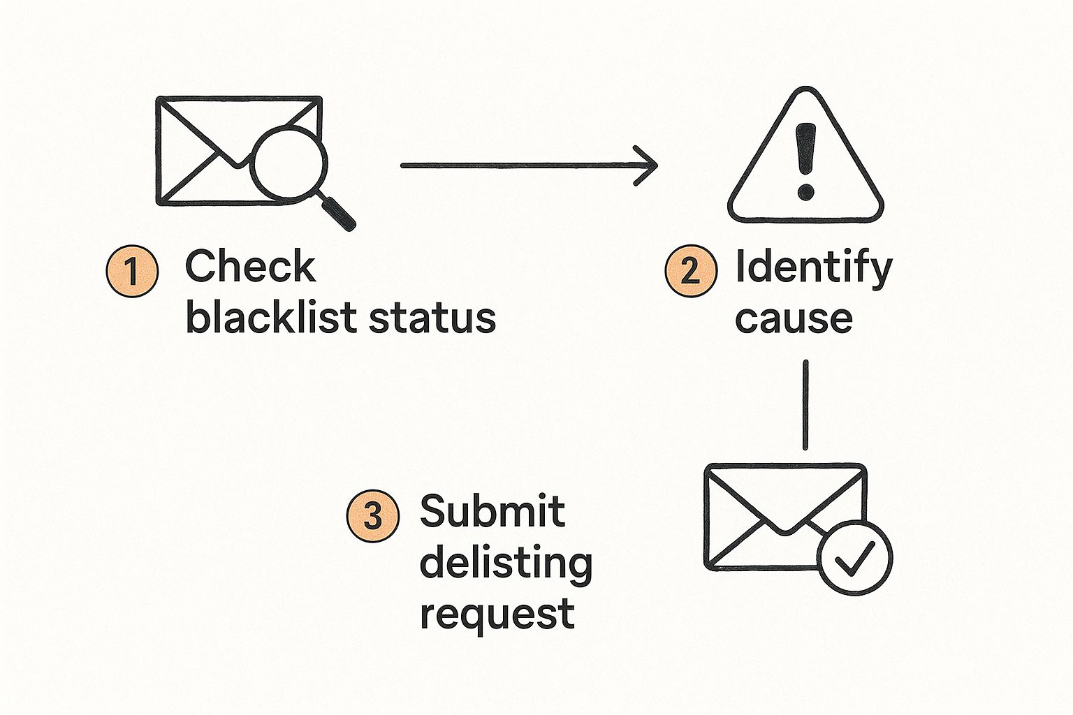 Infographic about check email blacklist