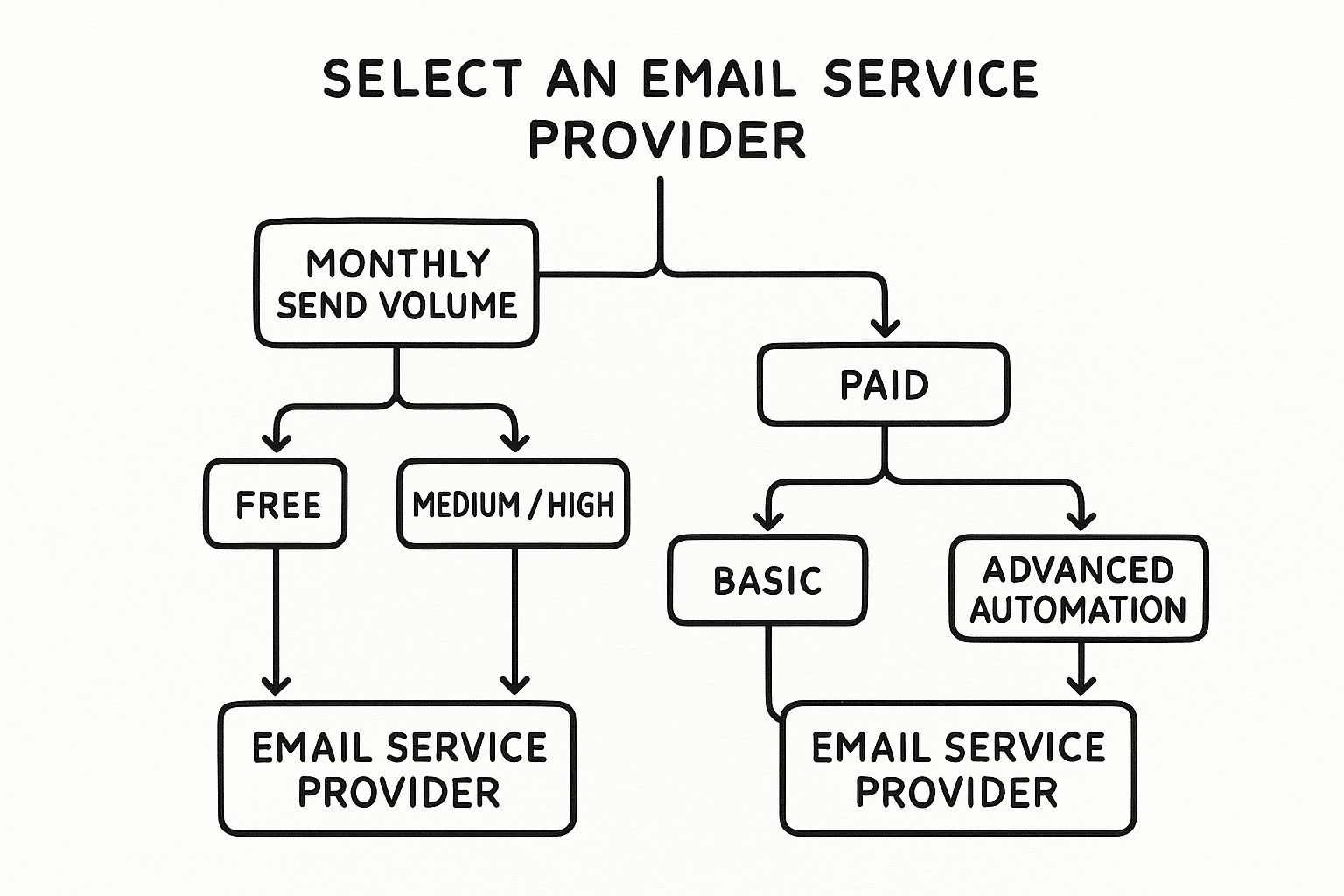Infographic about what are esps email service provider