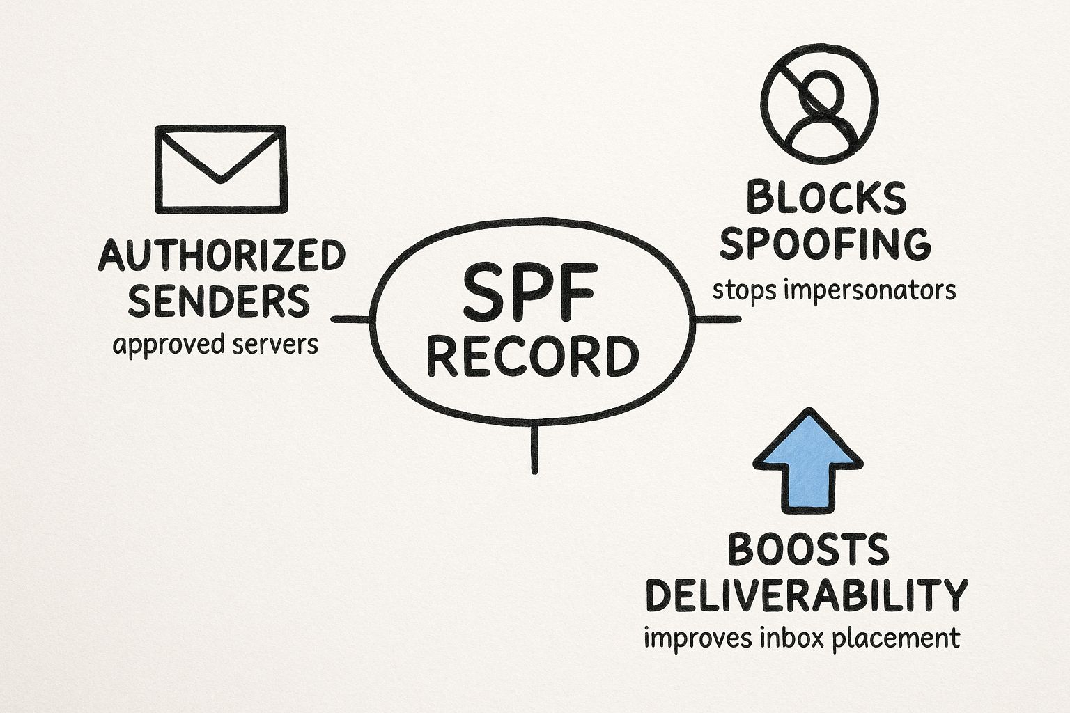 Infographic about email spf record