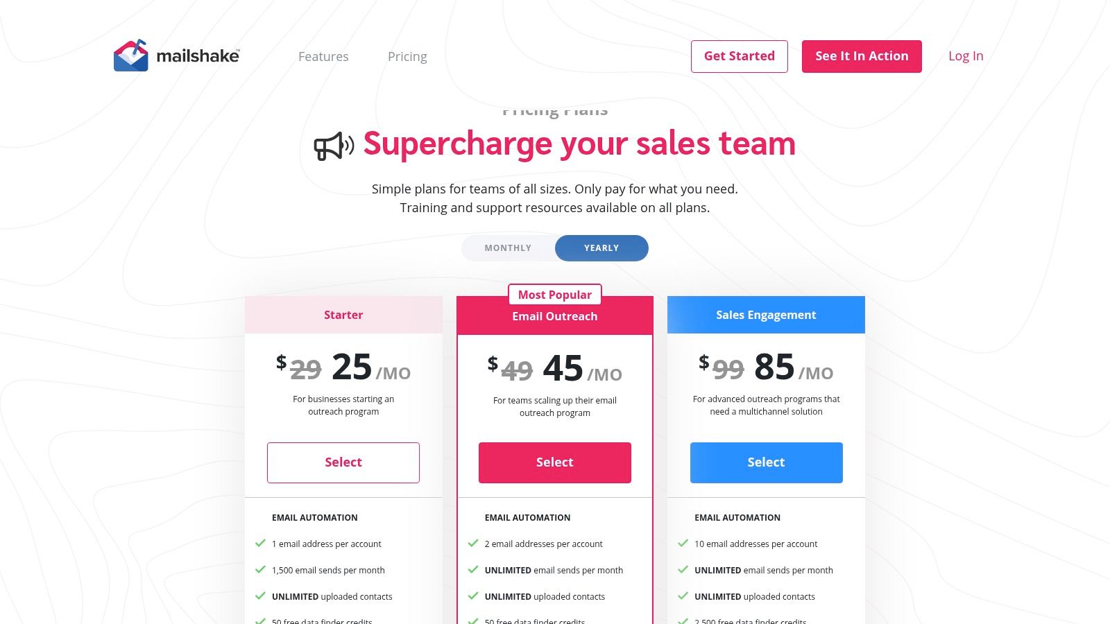 Mailshake dashboard showcasing its clean user interface and campaign management features.