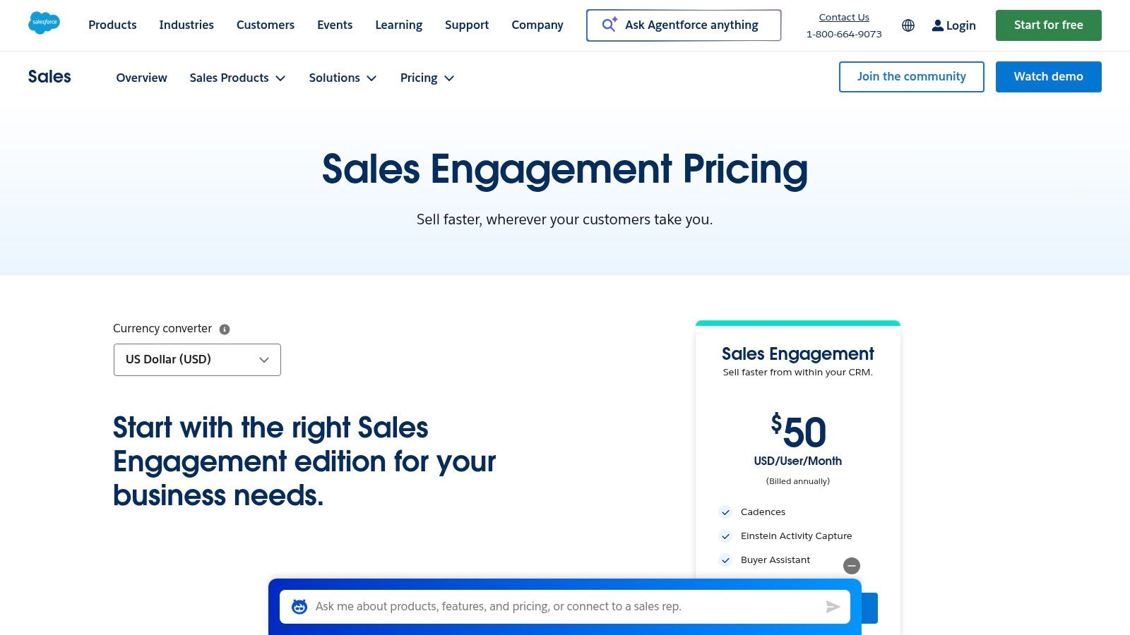 Salesforce Sales Engagement (Sales Cloud add-on)