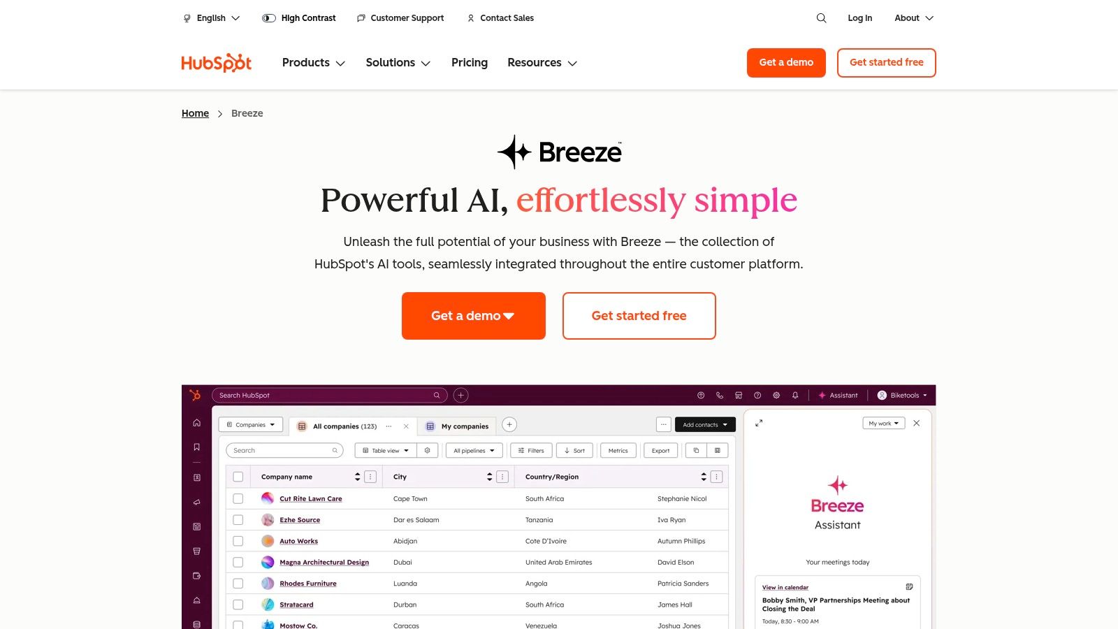 HubSpot Breeze Intelligence (HubSpot AI / Enrichment)