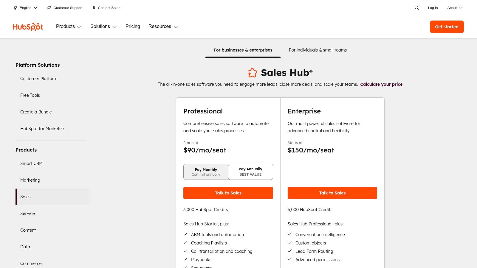 HubSpot Sales Hub