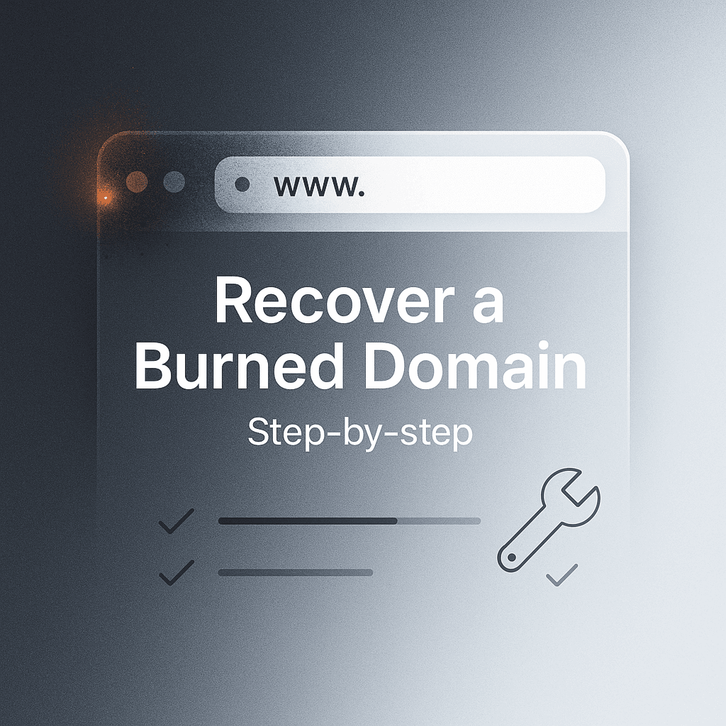 How to recover a burned domain (step-by-step)