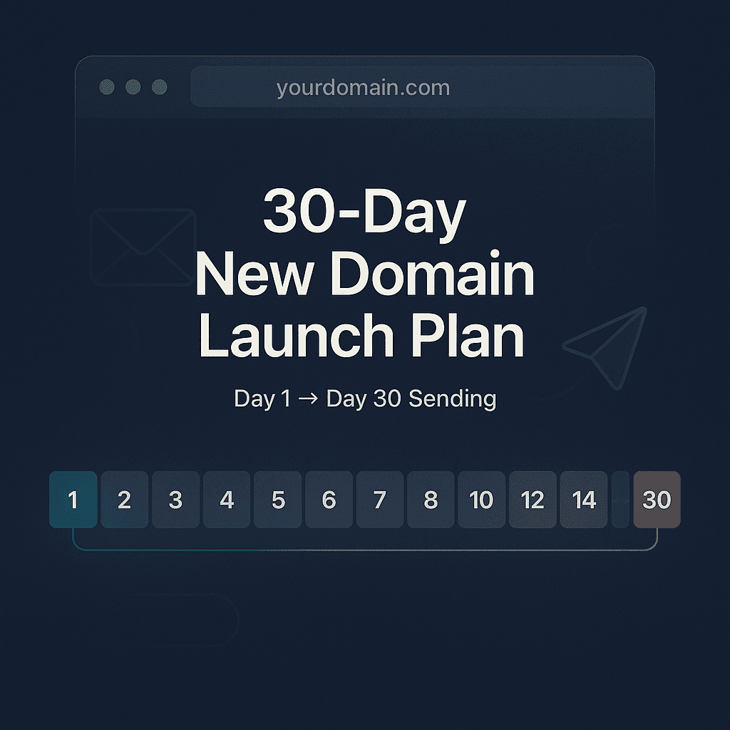 New domain launch plan: day 1 to day 30 sending