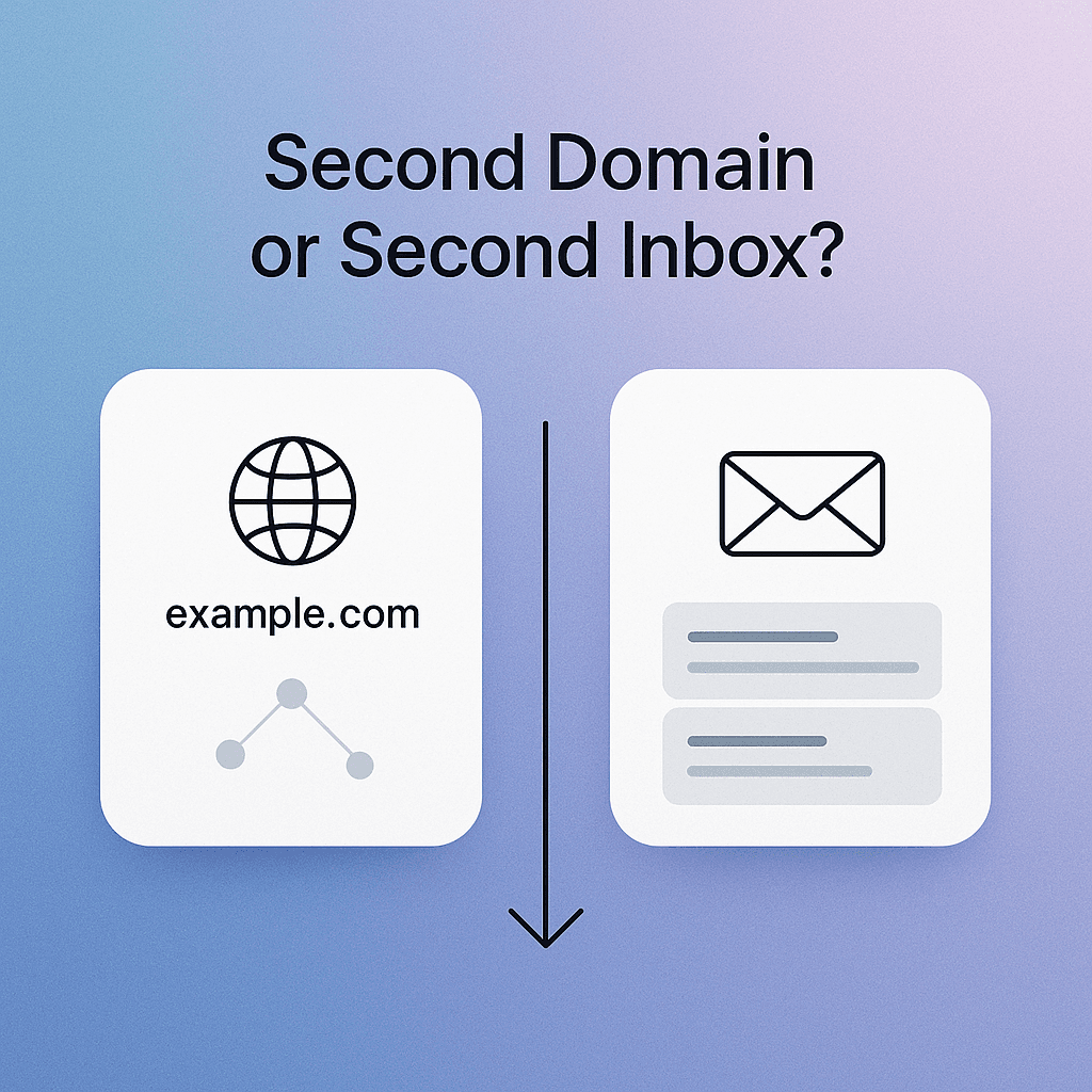 When to add a second domain vs a second inbox
