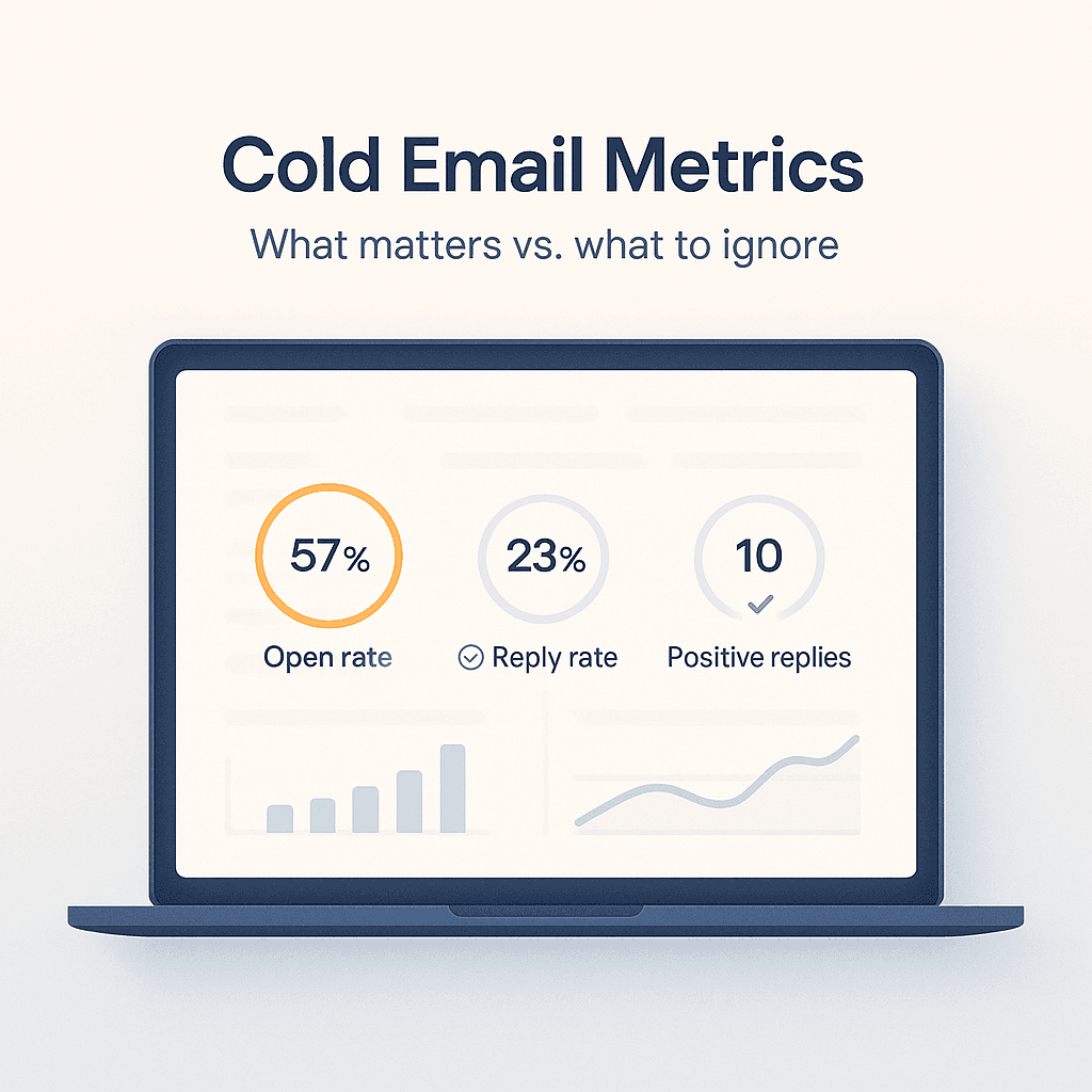 Cold email metrics that matter (and what to ignore)