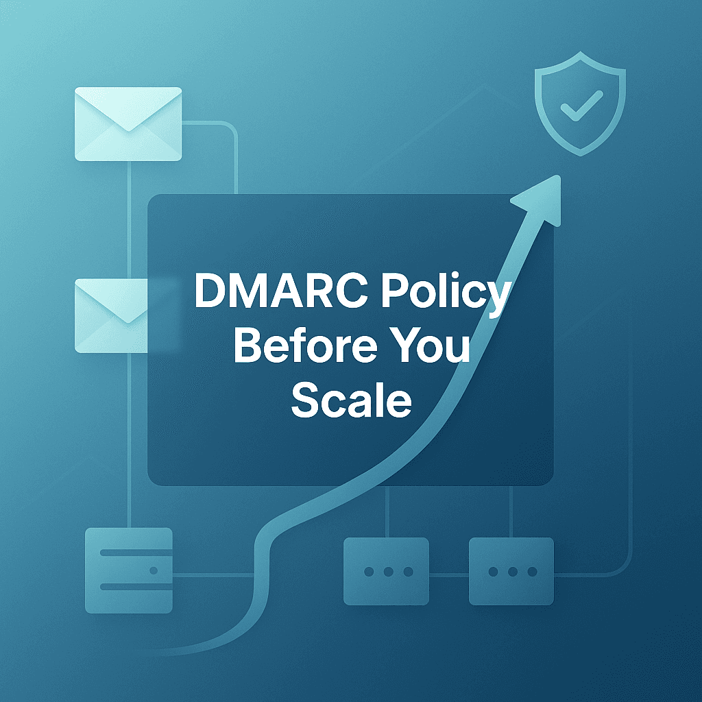 DMARC policy: what to set before scaling outbound