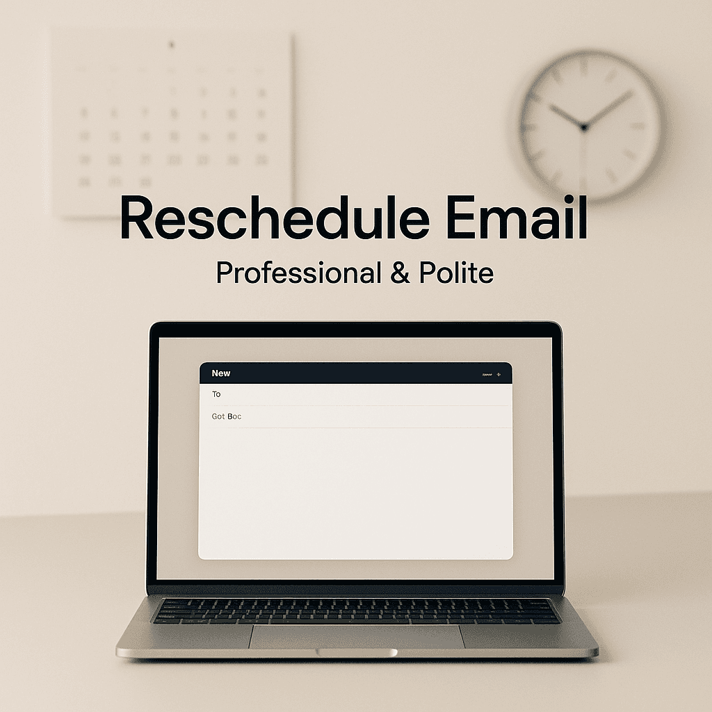How to Write a Professional Meeting Reschedule Email