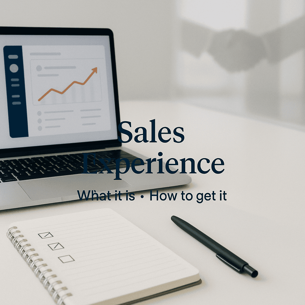 Sales Experience Explained: What It Is and How to Get It