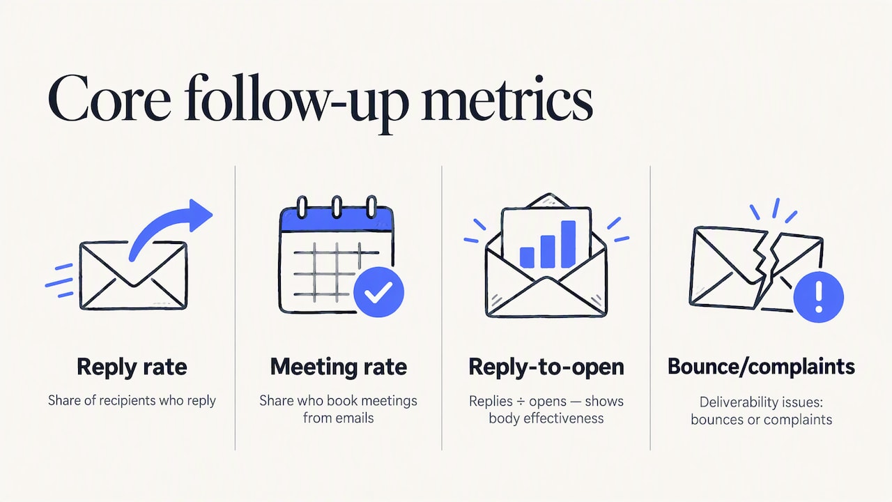 Four metrics for evaluating follow-up performance