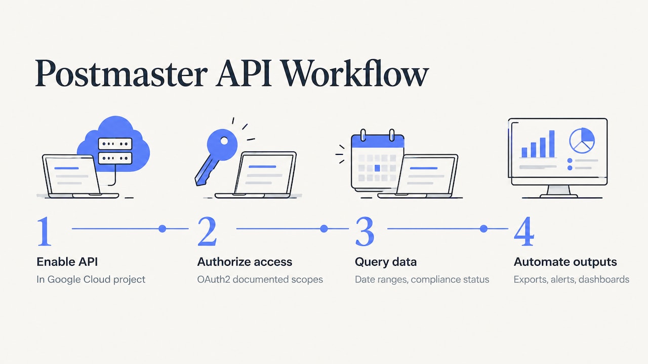 When to Use the Postmaster Tools API and How to Get Started — overview diagram