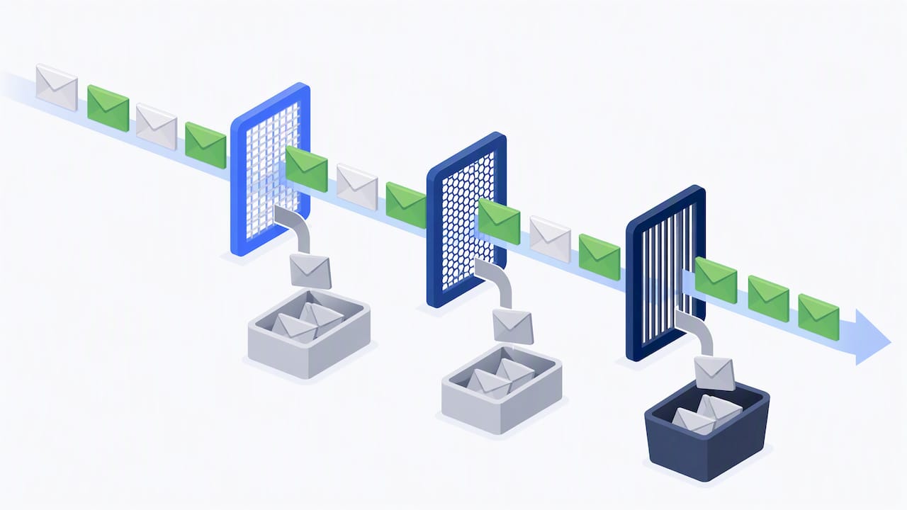 Filtros DMARC implementados de forma gradual