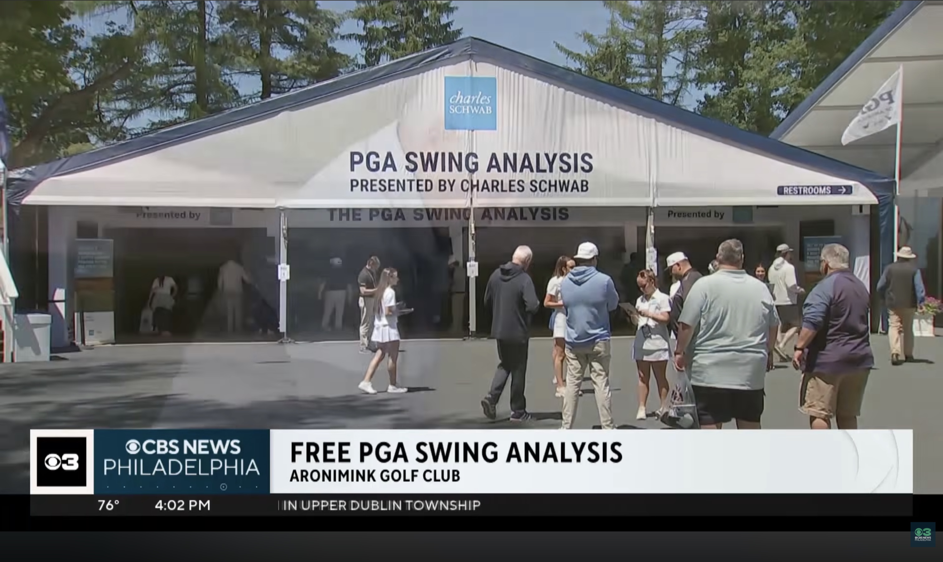 CBS News Broadcast w/ TWO12 Events PGA Championship setup