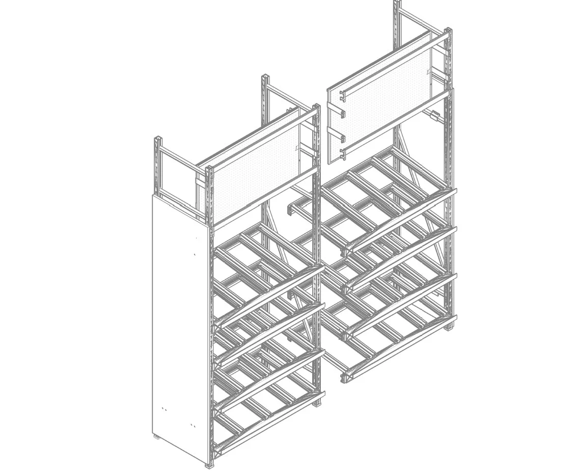 Boltless F-Line Battery Rack Add-On unit