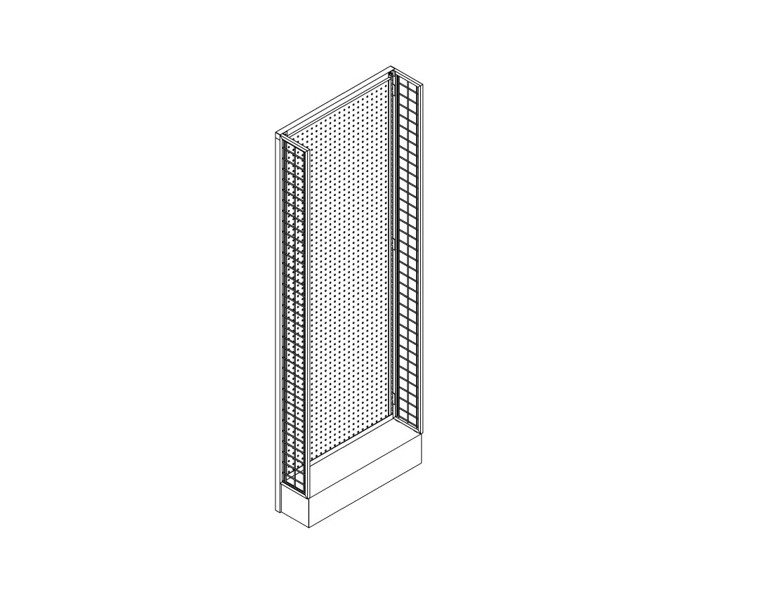 End Cap Side Display for Gondola Shelving