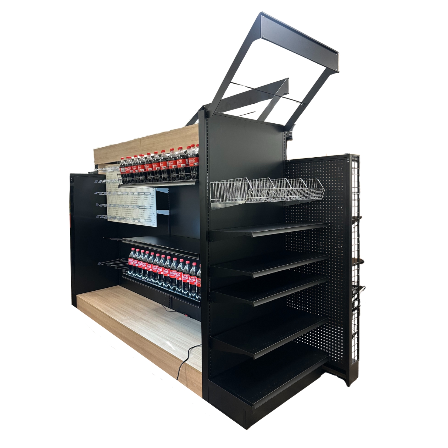 Angled Canopy Sign Holder Gondola Shelving