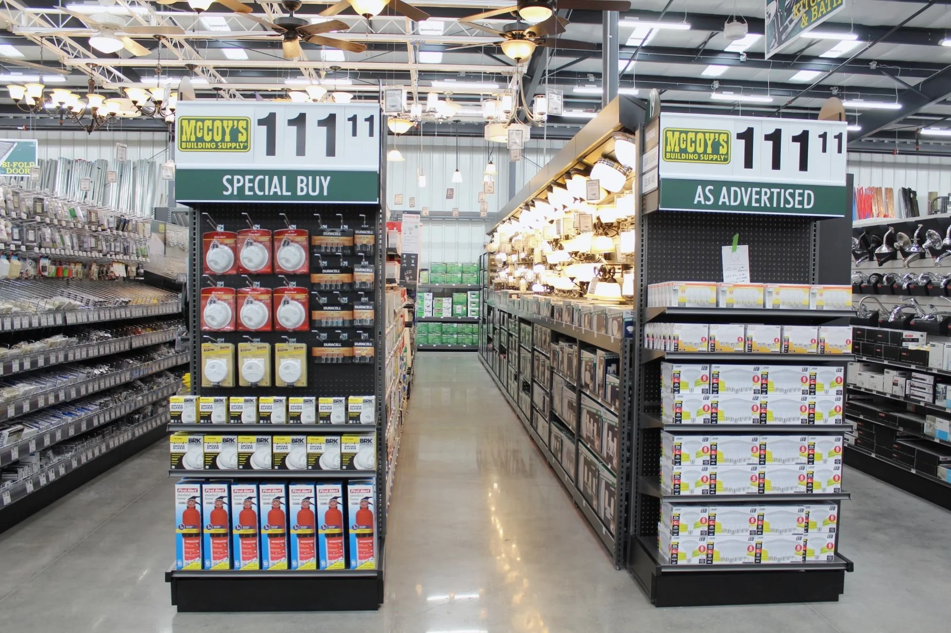 G-Line Gondola retail shelving by Continental Store Fixture Group hardware store shelving