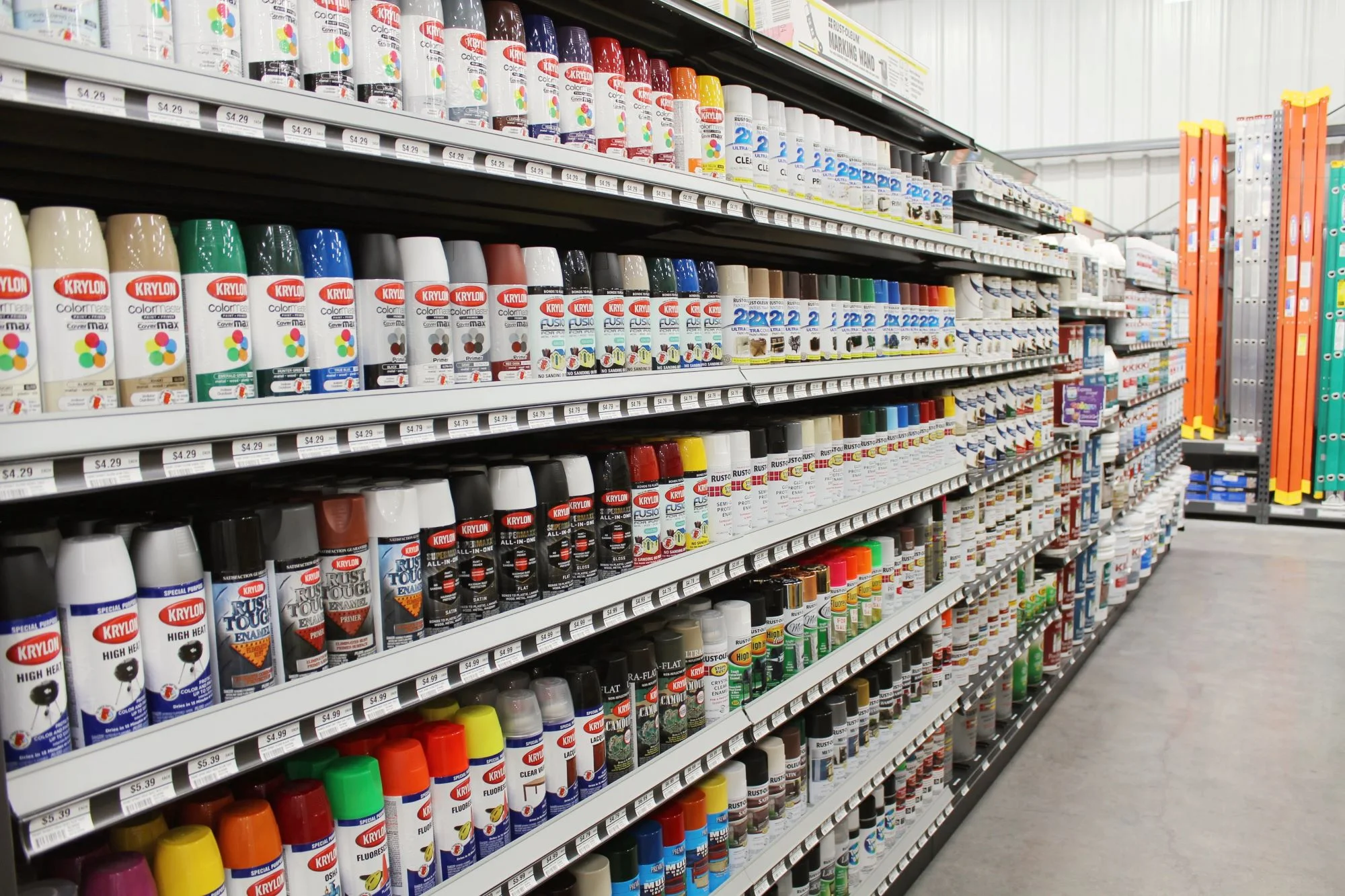 G-Line Gondola retail shelving by Continental Store Fixture Group hardware store shelving