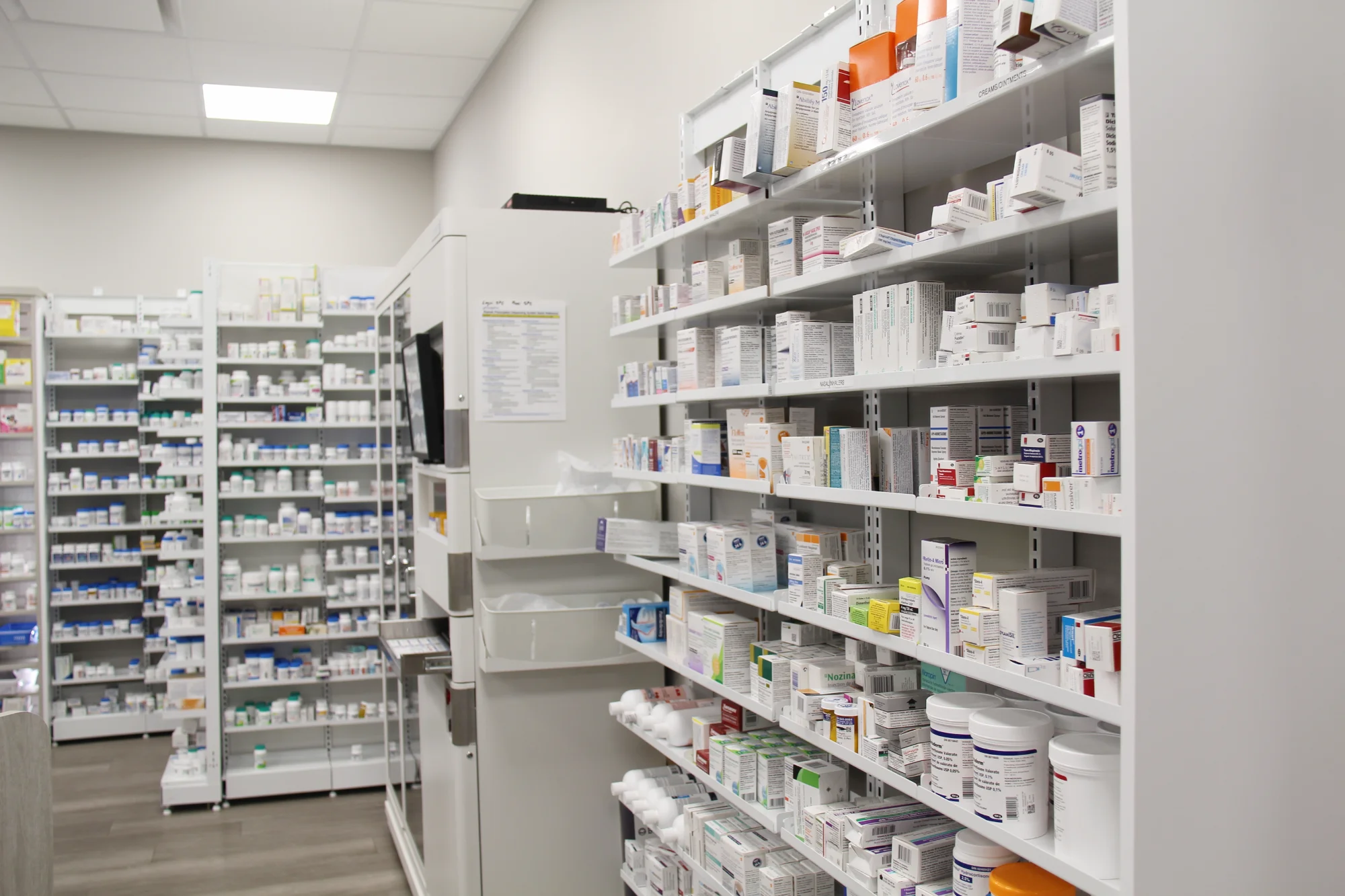 R-Line Rx pharmacy shelving by Continental Store Fixture Group