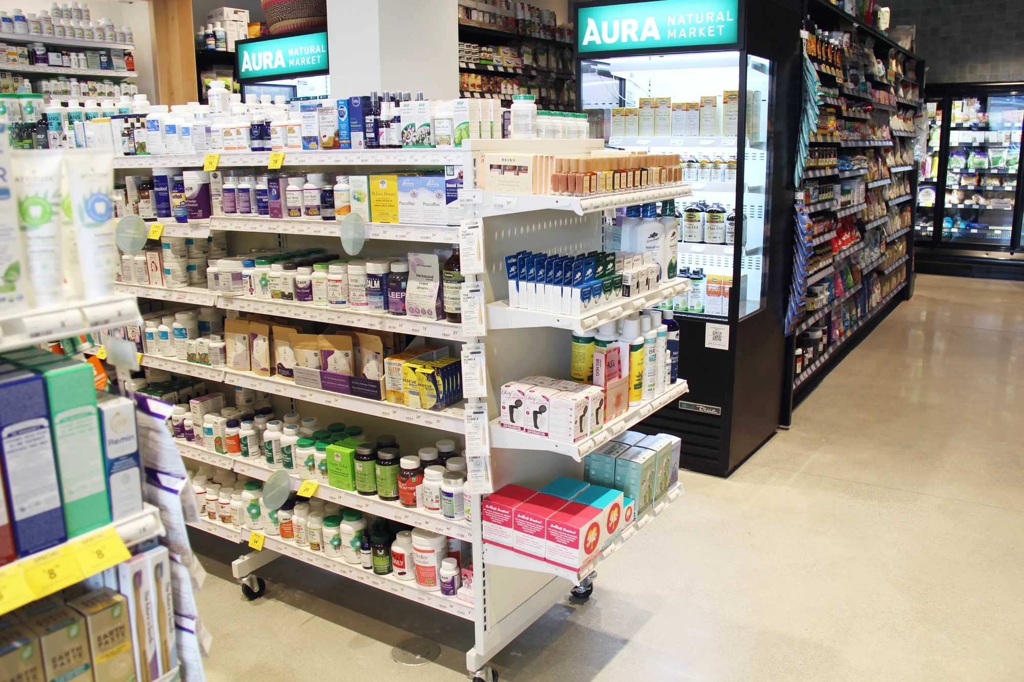 C-Line light duty gondola retail shelving by Continental Store Fixture Group