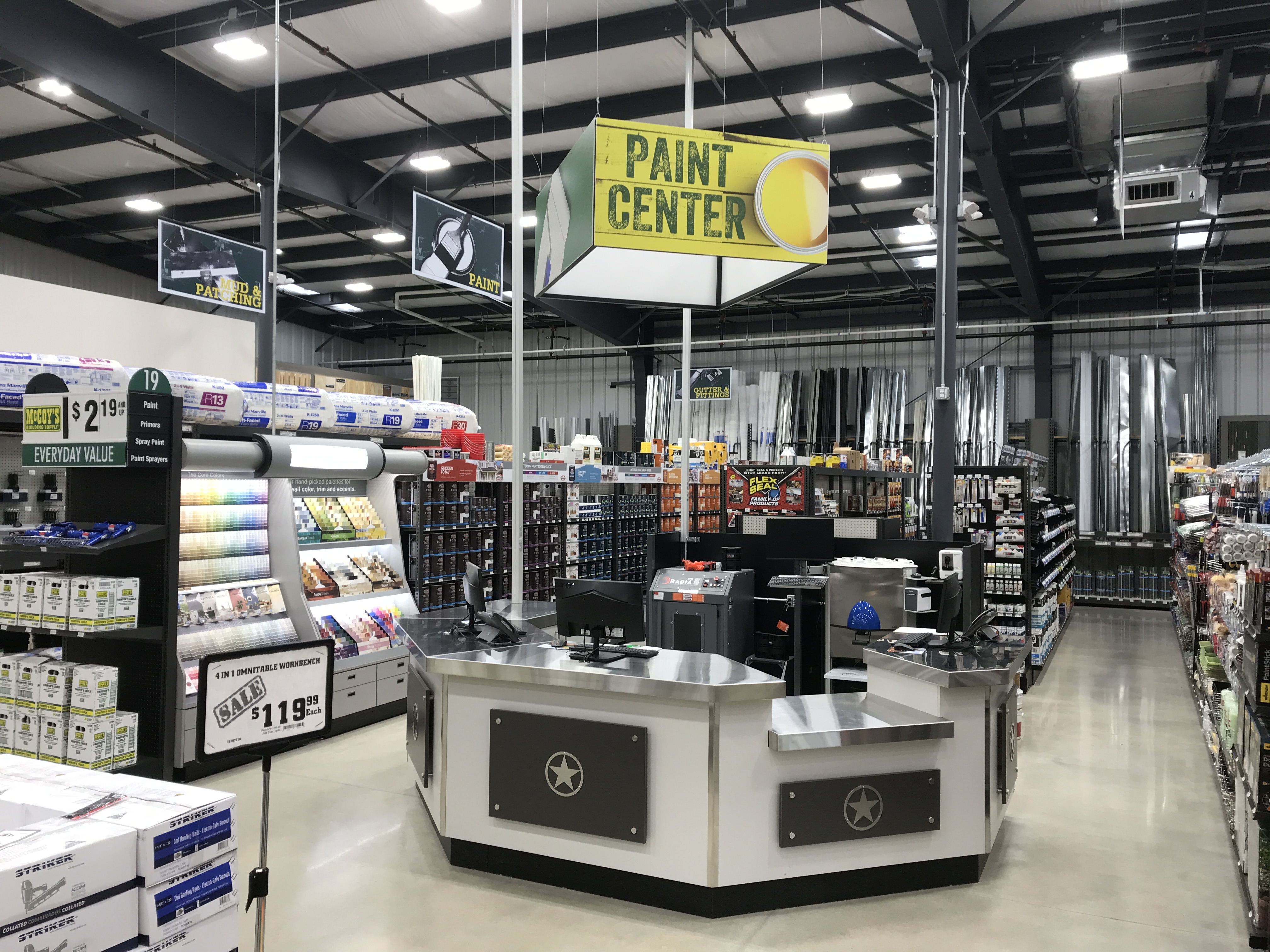 Custom retail millwork made in Canada for hardware stores