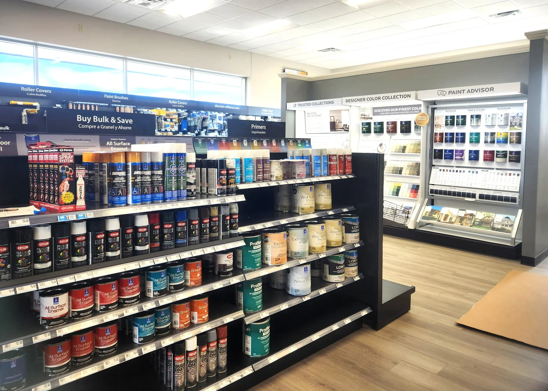 g-line gondola shelving by Continental Store Fixture Group building supply store
