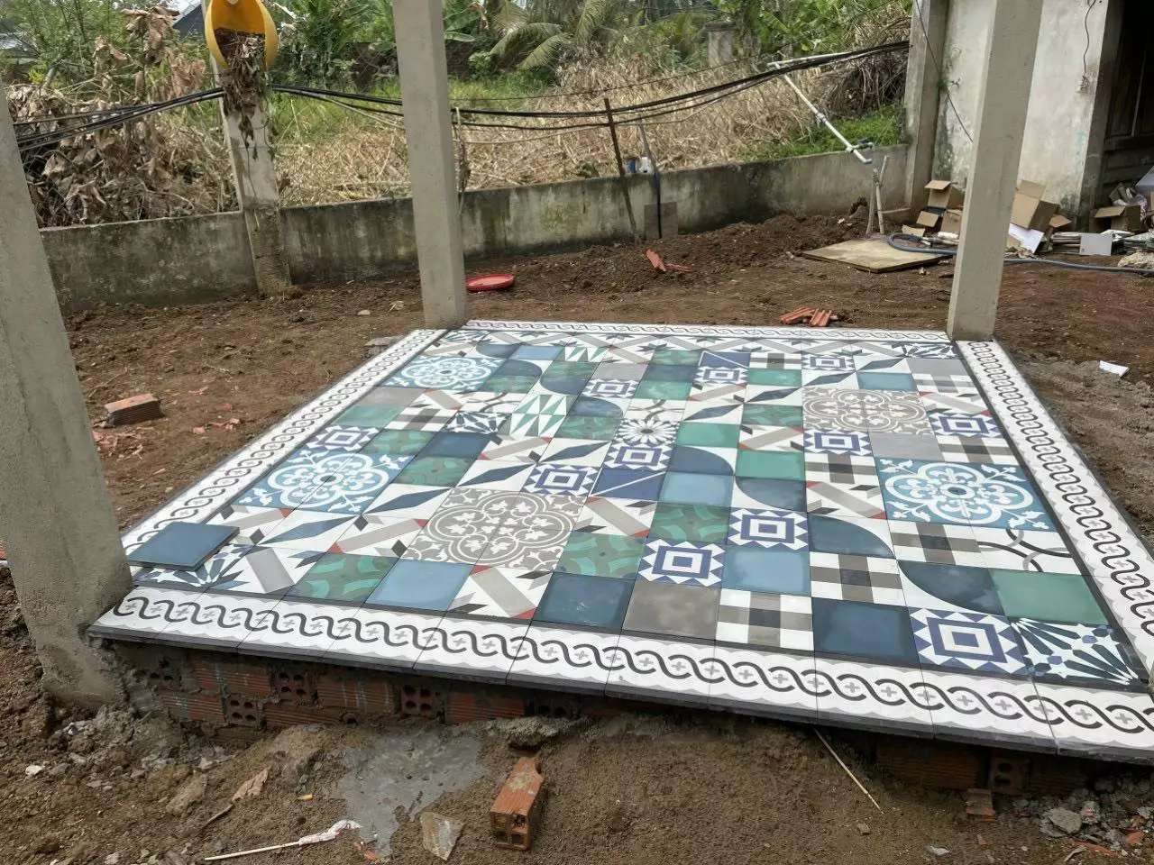 Gạch Bông 20x20 Cm Cổ điển. Sản Xuất Tại Nhà Máy Gạch CTS