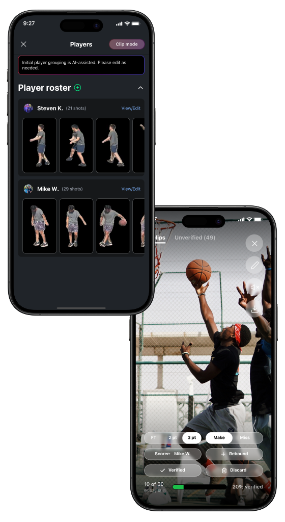 編集機能の画面