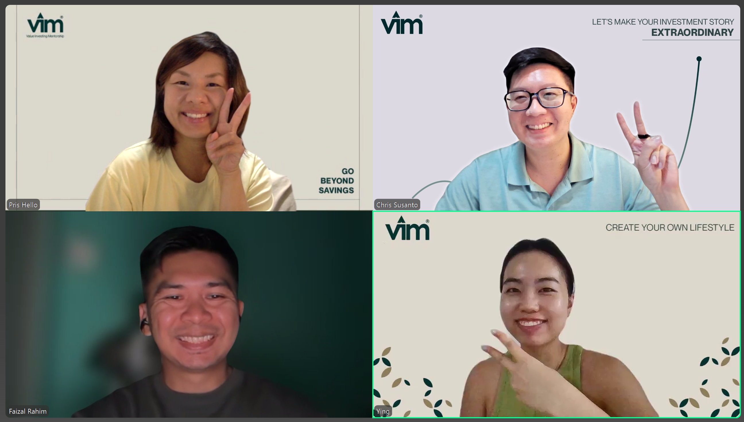 VIM Zoom meeting