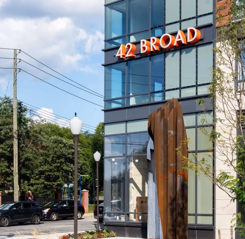 42 Broad building facade in Mount Vernon