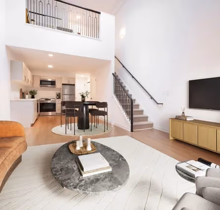 Loft living room at The Mill