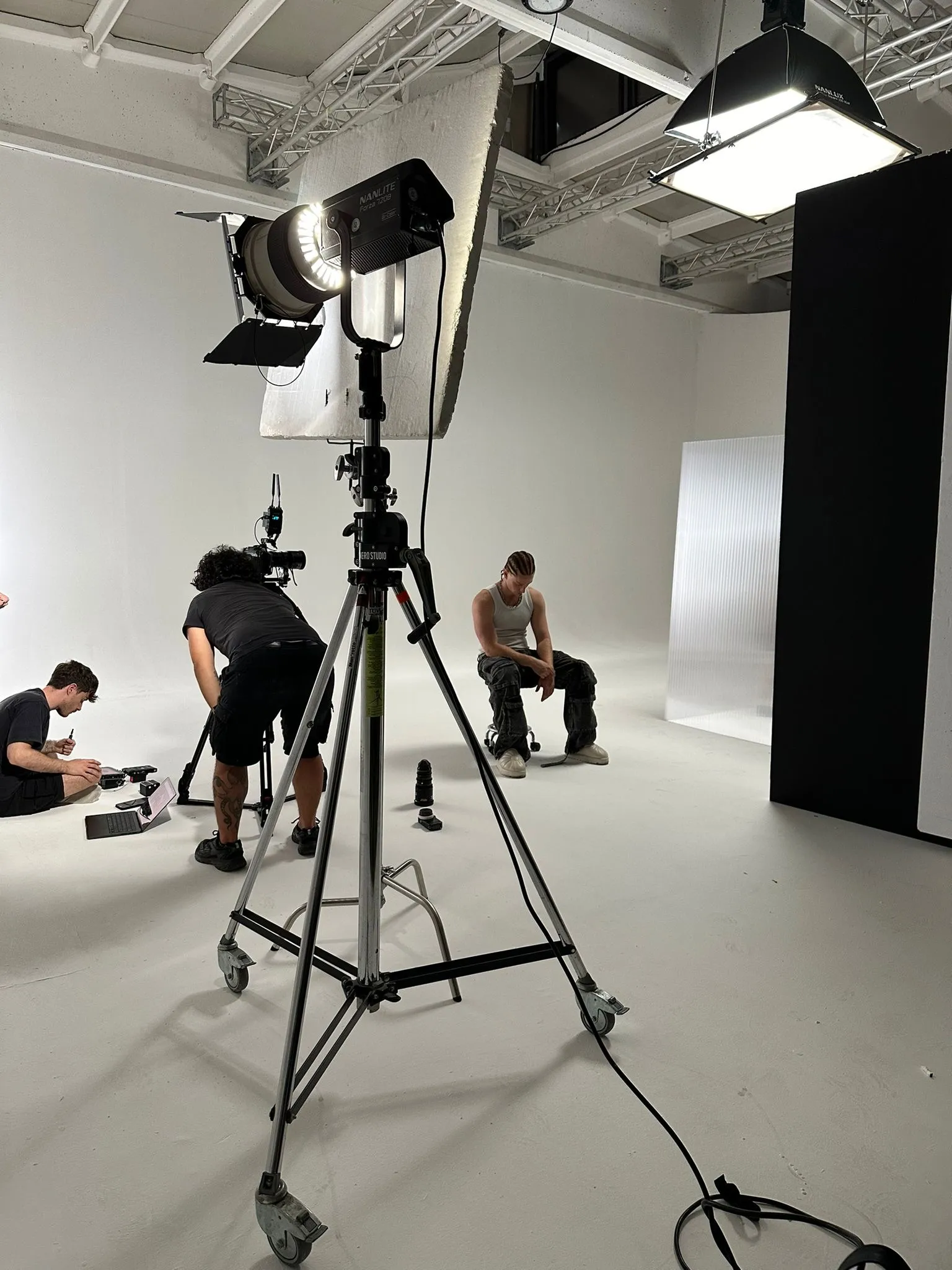 Photo set up in studio