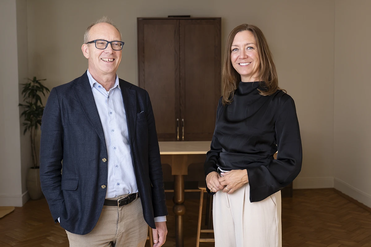 Fredrik Meurling, CEO of Yazen with Cecilia Nytorp, Principal at Verdane