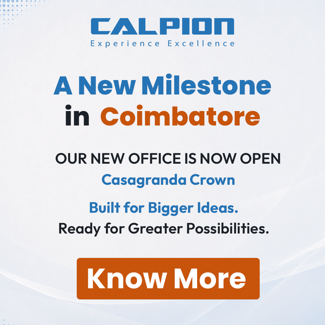 Calpion Inc. Opens New Office at Casagrand Crown, Marking a New Milestone in Coimbatore